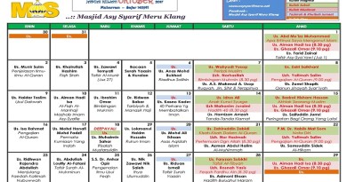 Jadual Kuliah/Pengajian Bulan Okt 2017 Jadual Kuliah/Pengajian Bulan Okt 2017