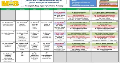 Jadual Pengajian/Kuliah Feb 2019 Jadual Pengajian/Kuliah Feb 2019