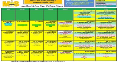 Jadual Kuliah/Pengajian Jun 2019 Jadual Kuliah/Pengajian Jun 2019